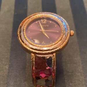 Chico's Gold and Silver Cuff Watch